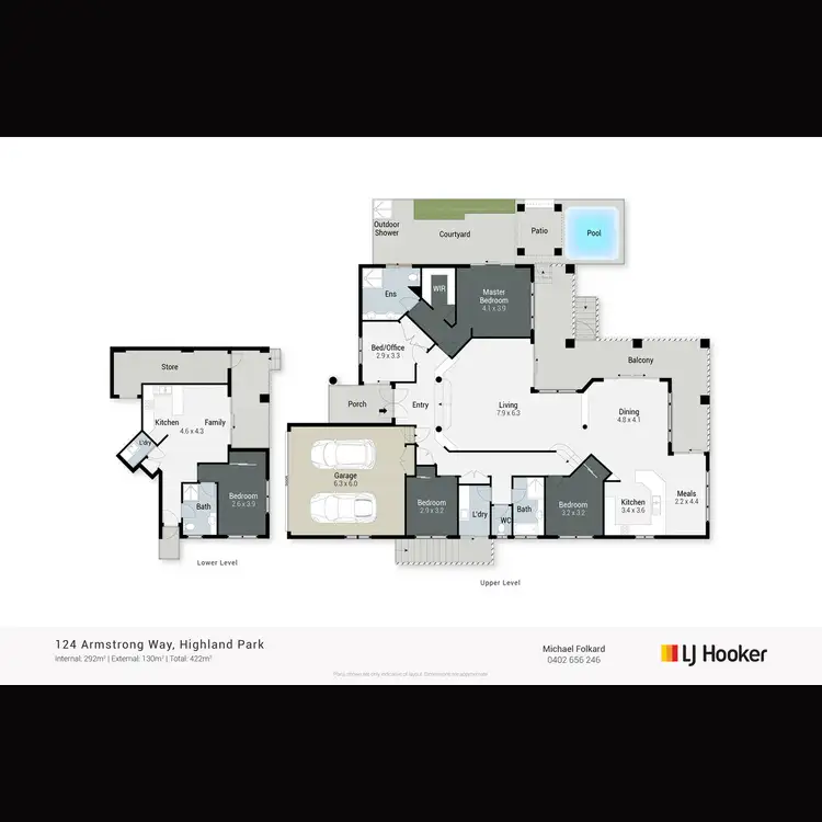 Floorplan of Homely house listing, 124 Armstrong Way, Highland Park QLD 4211