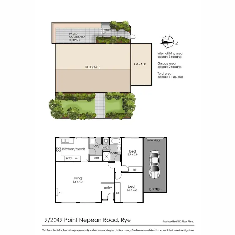 Floorplan of Homely house listing, 9/2049 Point Nepean Road, Rye VIC 3941