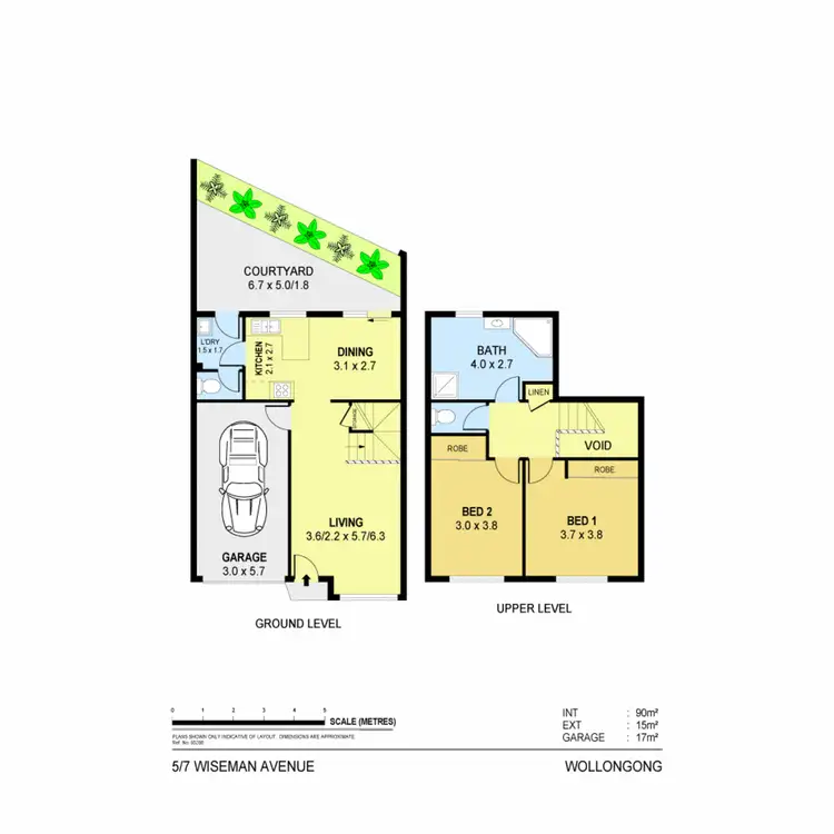Floorplan of Homely townhouse listing, 5/7 Wiseman Avenue, Wollongong NSW 2500