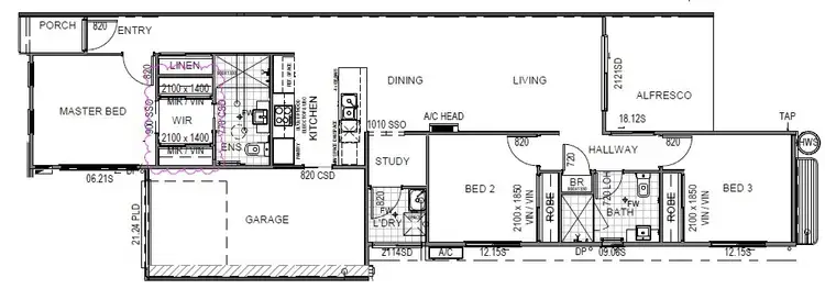 Floorplan of Homely house listing, 76 Olivia Cr, Nirimba QLD 4551