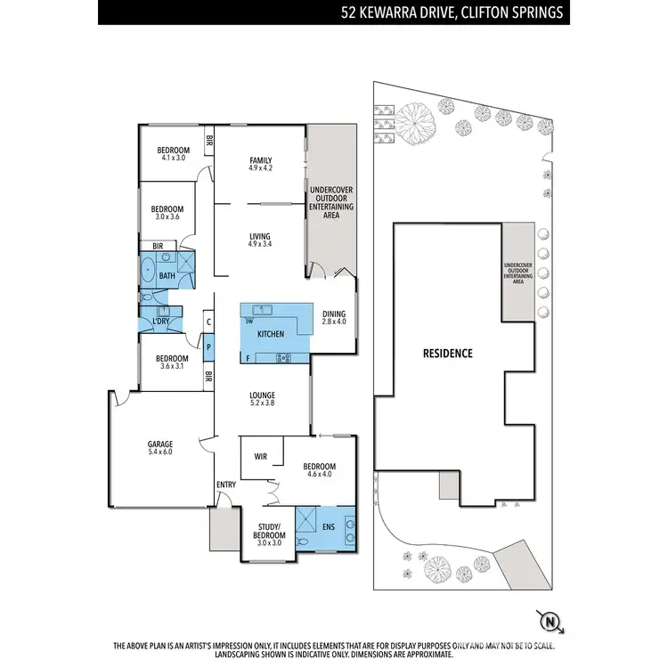 Floorplan of Homely house listing, 52 Kewarra Drive, Clifton Springs VIC 3222