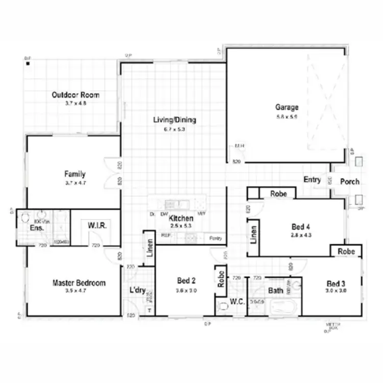 Floorplan of Homely house listing, 16 Trevatt Street, Westbrook QLD 4350