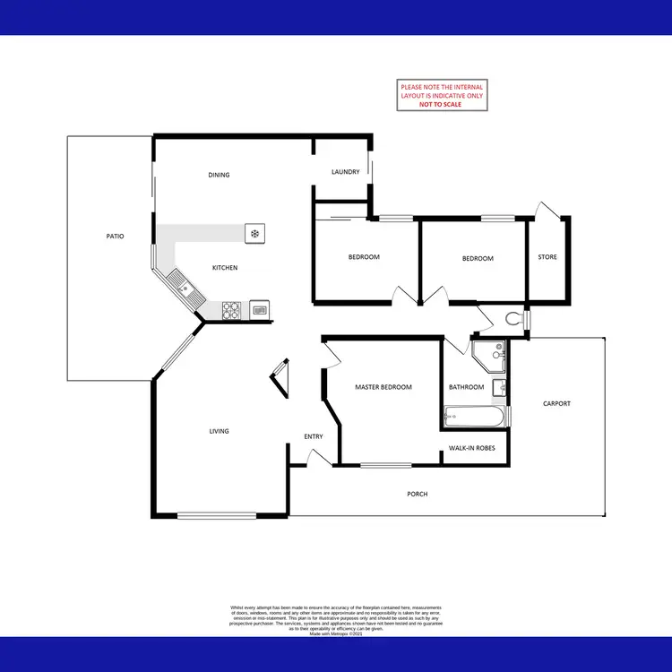 Floorplan of Homely unit listing, 1/103-105 Barbican Street East, Riverton WA 6148
