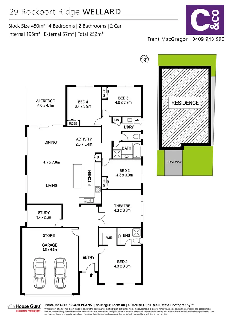 Floorplan of Homely house listing, 29 Rockport Ridge, Wellard WA 6170