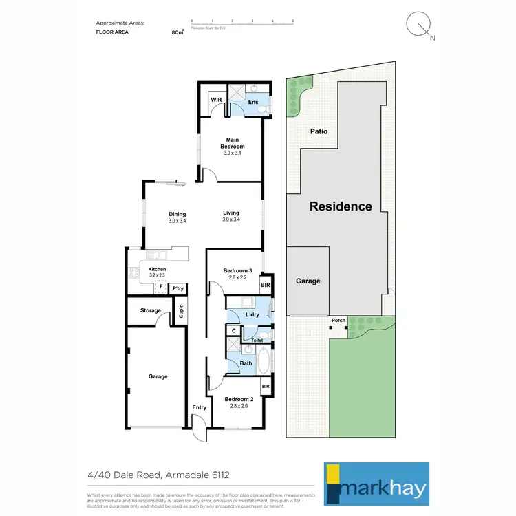 Floorplan of Homely villa listing, 4/40 Dale Road, Armadale WA 6112