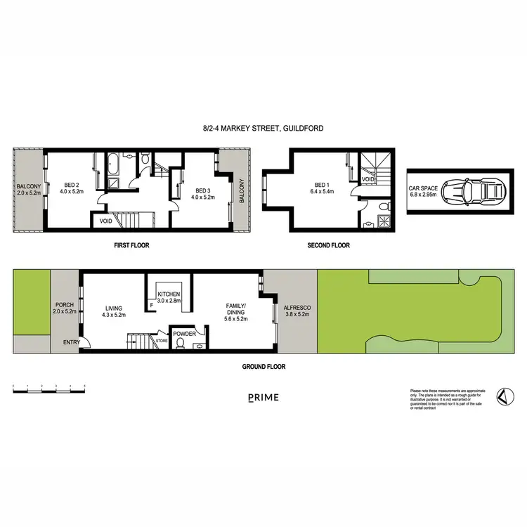 Floorplan of Homely townhouse listing, 8/2-4 Markey Street, Guildford NSW 2161
