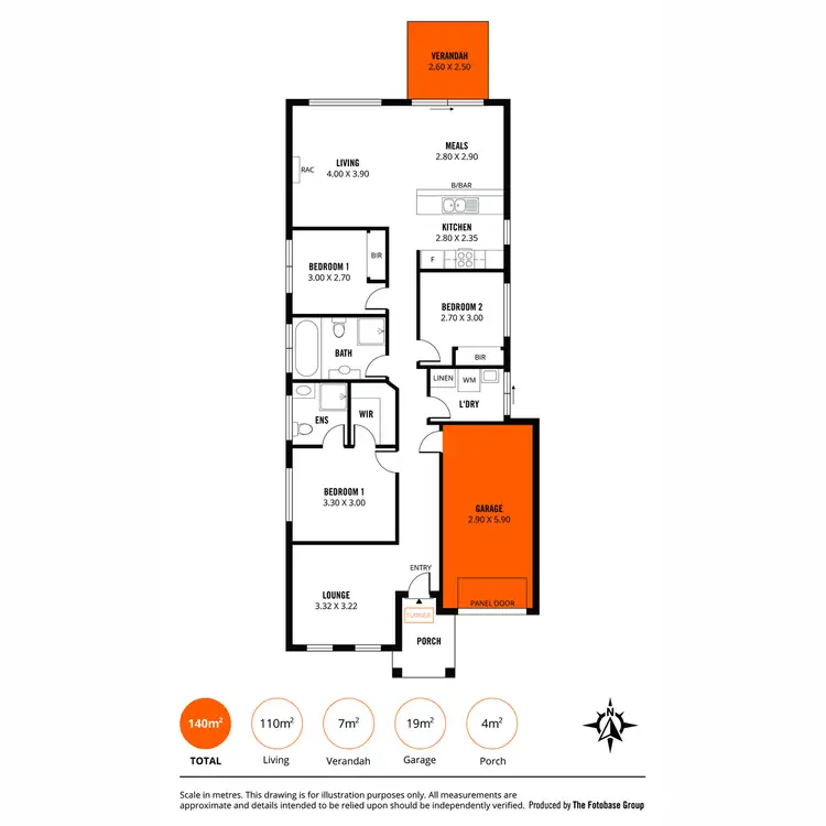 Floorplan of Homely house listing, 3 West Parkway, Andrews Farm SA 5114