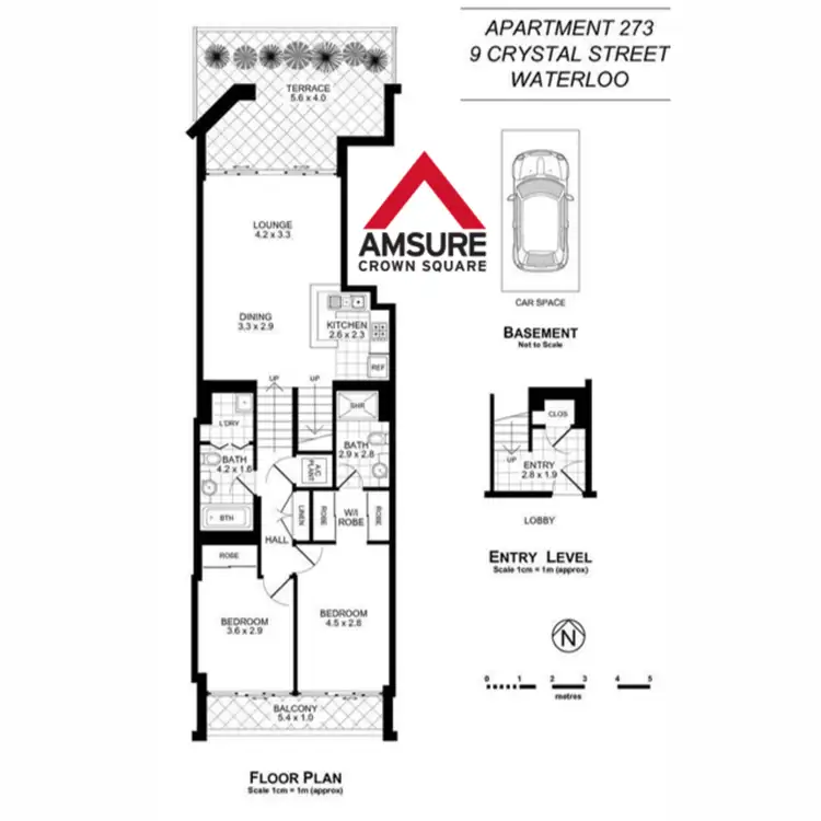 Floorplan of Homely apartment listing, 273/9 Crystal Street, Waterloo NSW 2017