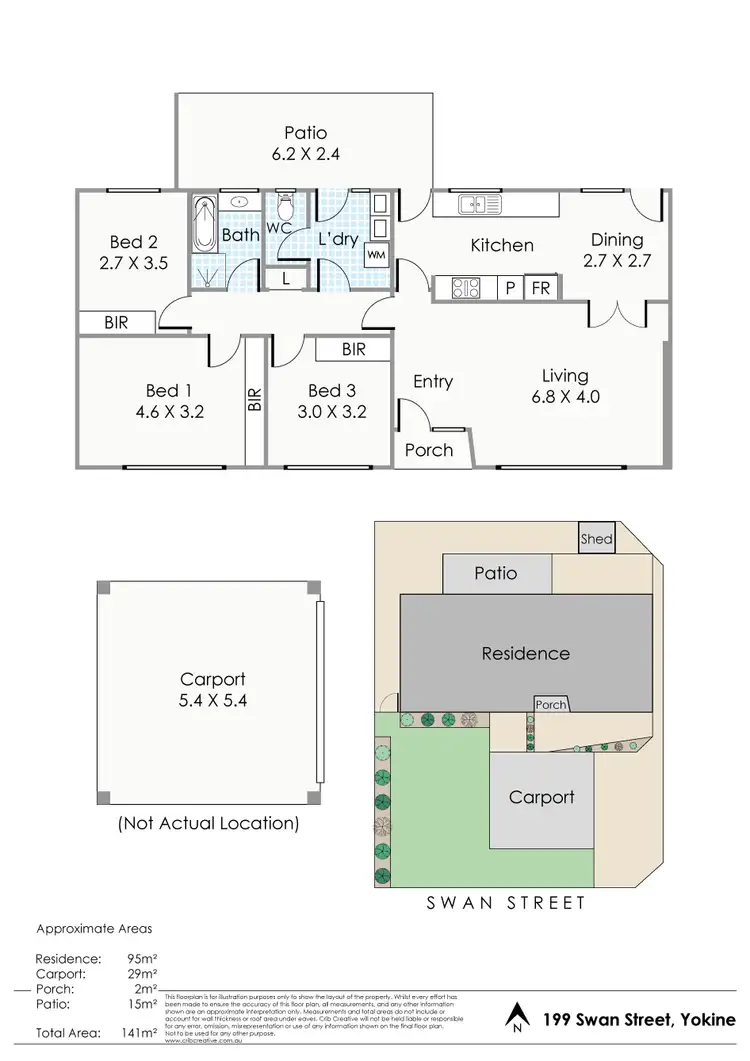 Floorplan of Homely house listing, 199 Swan Street, Yokine WA 6060