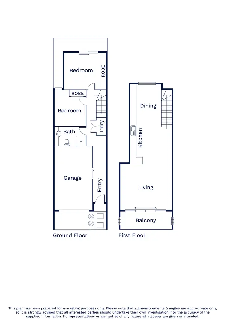 Floorplan of Homely house listing, 45 Lily Street, Seddon VIC 3011