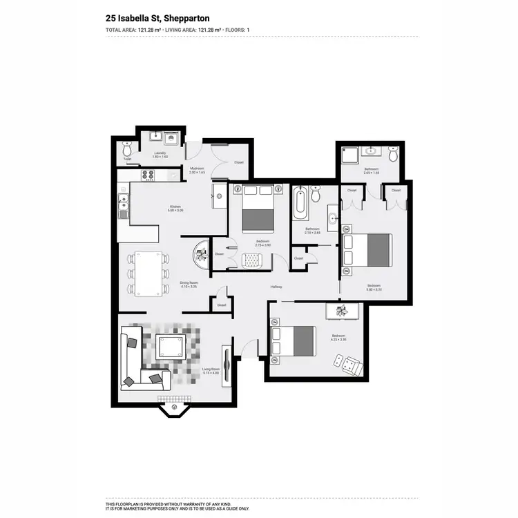 Floorplan of Homely house listing, 25 Isabella Street, Shepparton VIC 3630