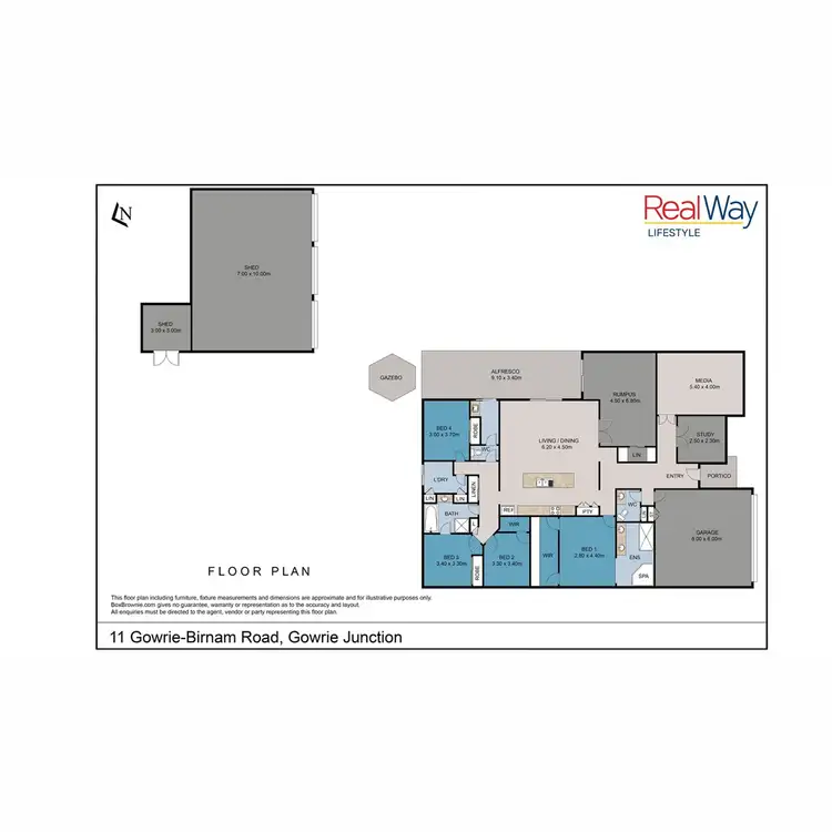 Floorplan of Homely house listing, 11 Gowrie-Birnam Road, Gowrie Junction QLD 4352