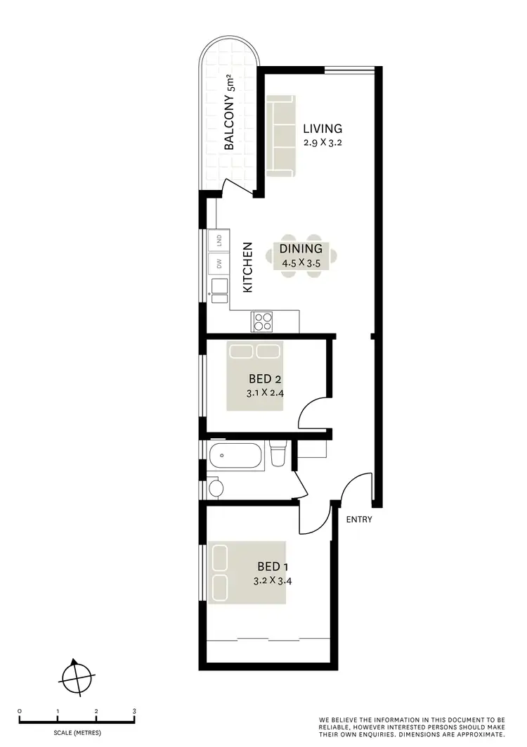 Floorplan of Homely apartment listing, 9/97 Curlewis Street, Bondi Beach NSW 2026
