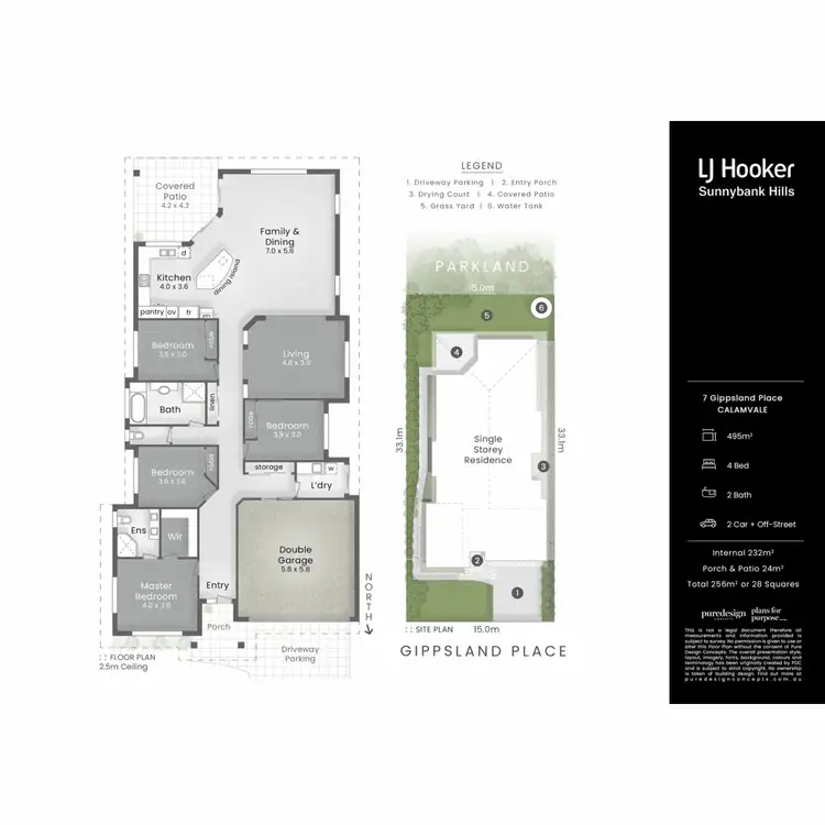 Floorplan of Homely house listing, 7 Gippsland Place, Calamvale QLD 4116