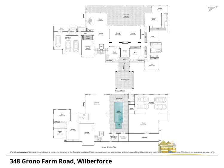 Floorplan of Homely rural property listing, 348 Grono Farm Road, Wilberforce NSW 2756