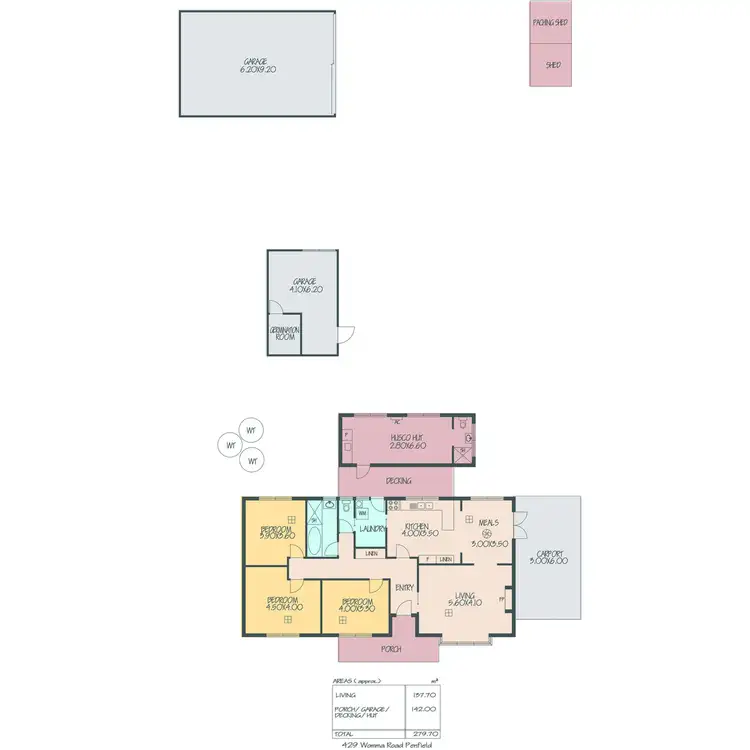 Floorplan of Homely rural property listing, 429 Womma Road, Penfield SA 5121