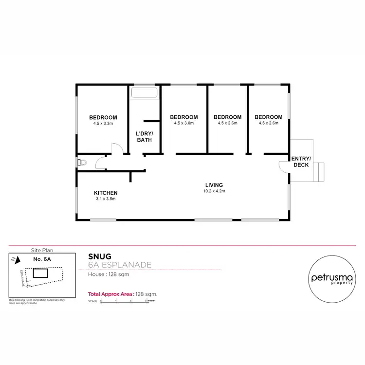 Floorplan of Homely unit listing, 6A Esplanade, Snug TAS 7054