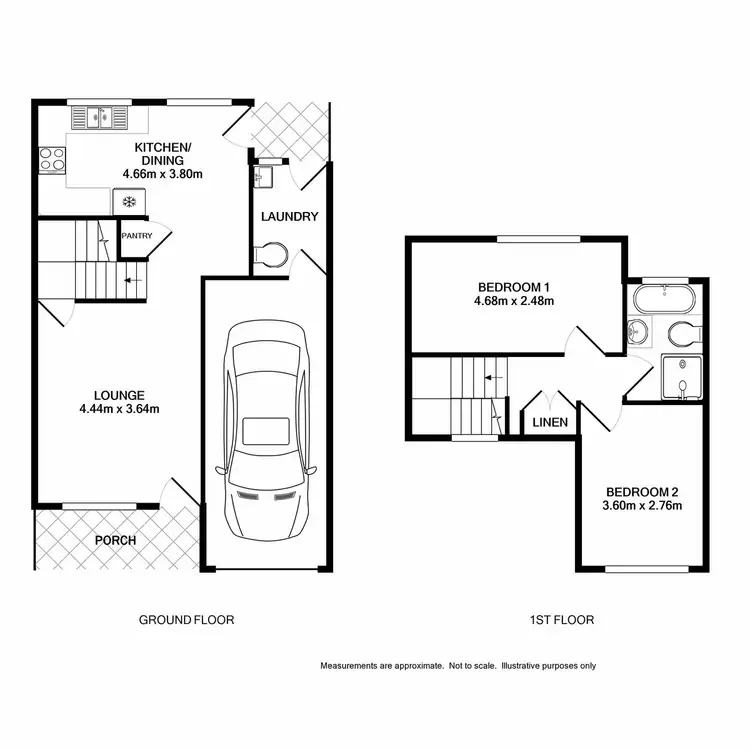 Floorplan of Homely townhouse listing, 10/132 Cumberland Road, Ingleburn NSW 2565