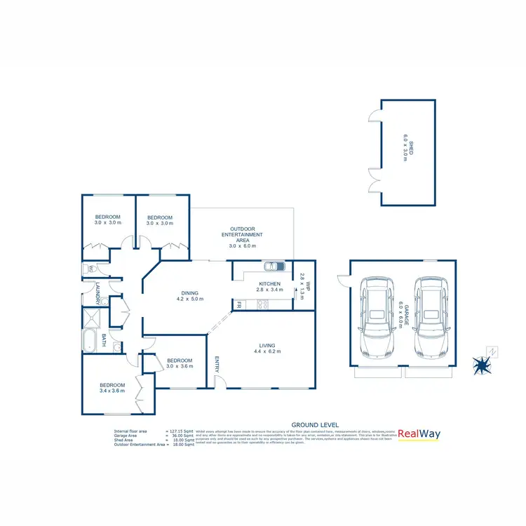 Floorplan of Homely house listing, 30 Parkridge Drive, Withcott QLD 4352