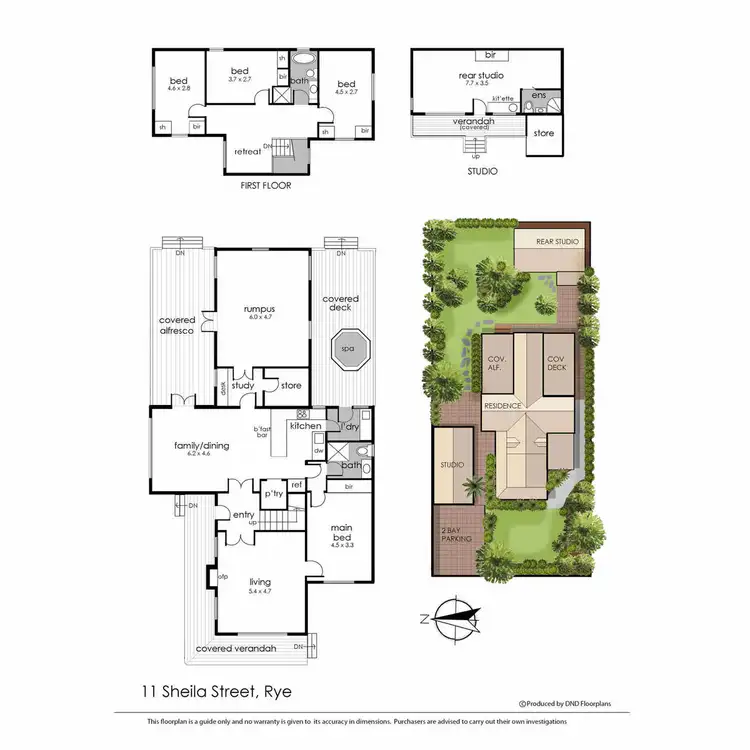 Floorplan of Homely house listing, 11 Sheila Street, Rye VIC 3941