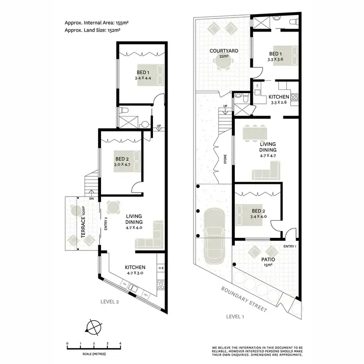Floorplan of Homely terrace listing, 150 Boundary Street, Paddington NSW 2021