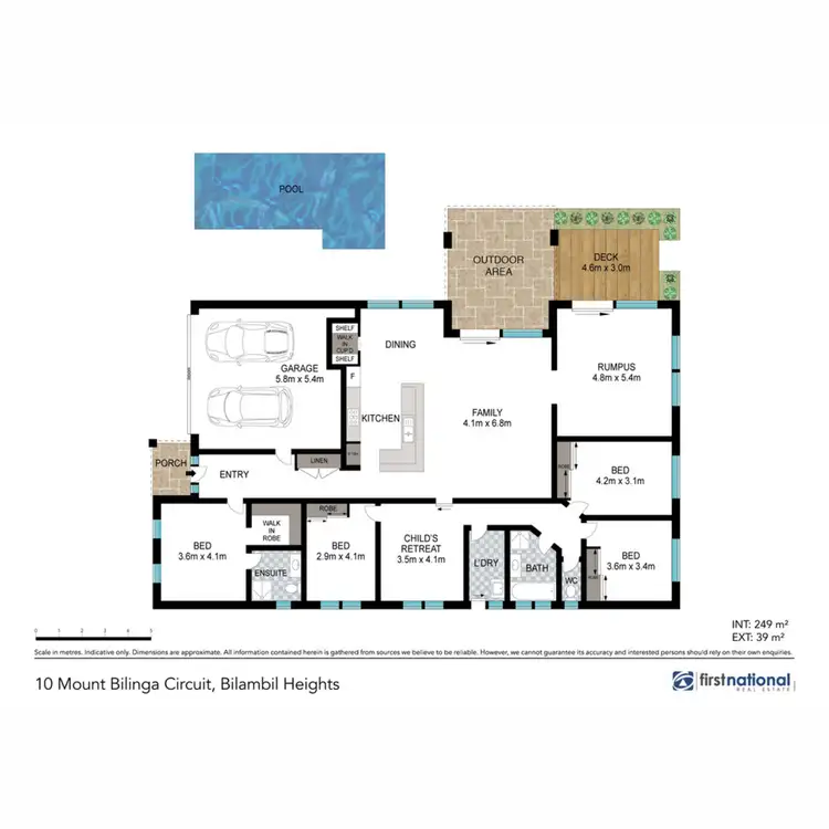 Floorplan of Homely house listing, 10 Mount Bilinga Circuit, Bilambil Heights NSW 2486