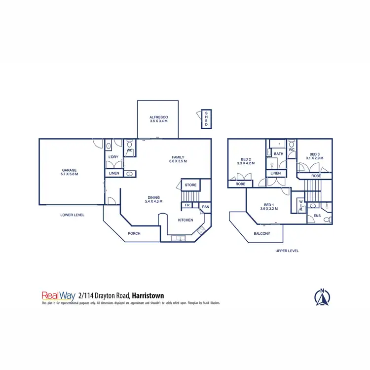 Floorplan of Homely unit listing, 2/114 Drayton Road, Harristown QLD 4350