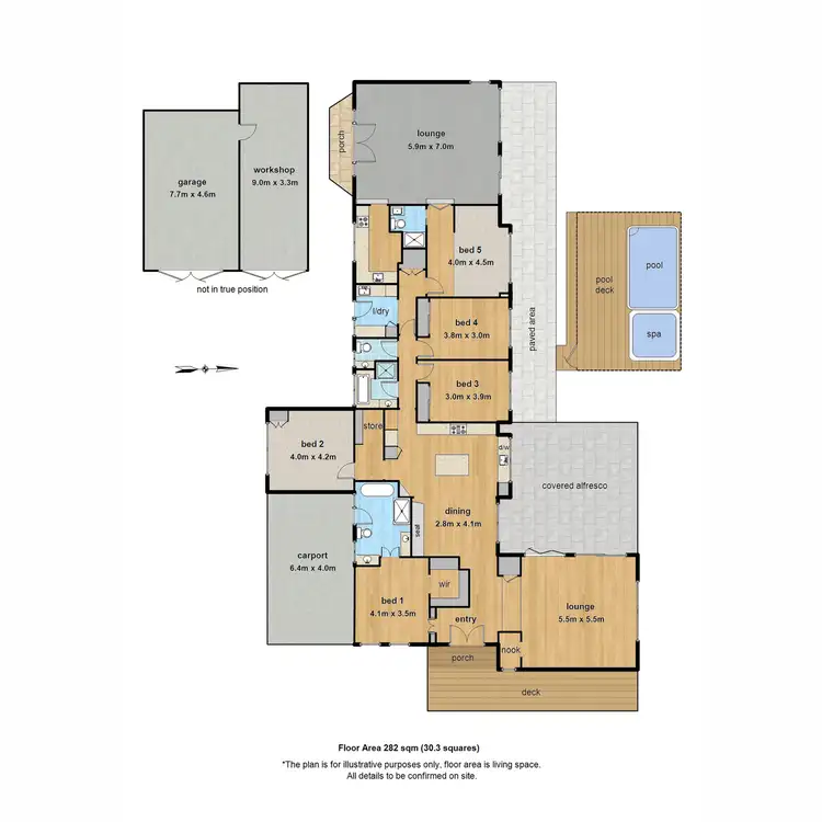 Floorplan of Homely house listing, 1 Fairway Road, Emerald VIC 3782