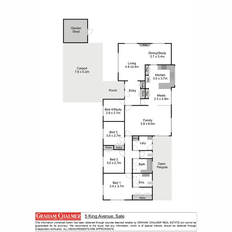 Floorplan of Homely house listing, 5 King Avenue, Sale VIC 3850