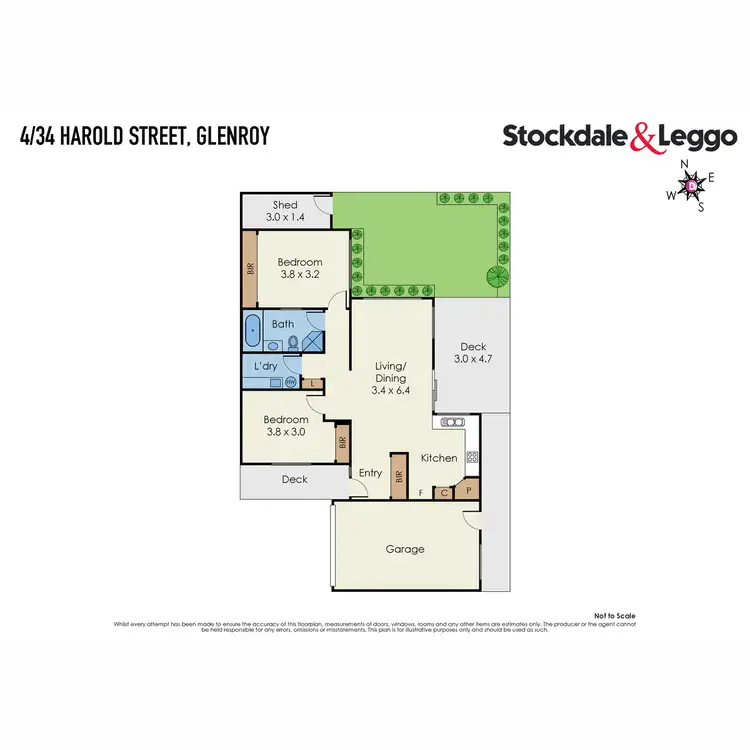 Floorplan of Homely unit listing, 4/34 Harold Street, Glenroy VIC 3046