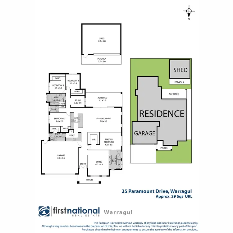Floorplan of Homely house listing, 25 Paramount Drive, Warragul VIC 3820