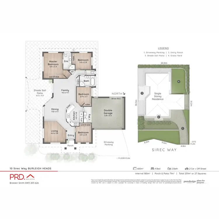 Floorplan of Homely house listing, 10 Sirec Way, Burleigh Heads QLD 4220
