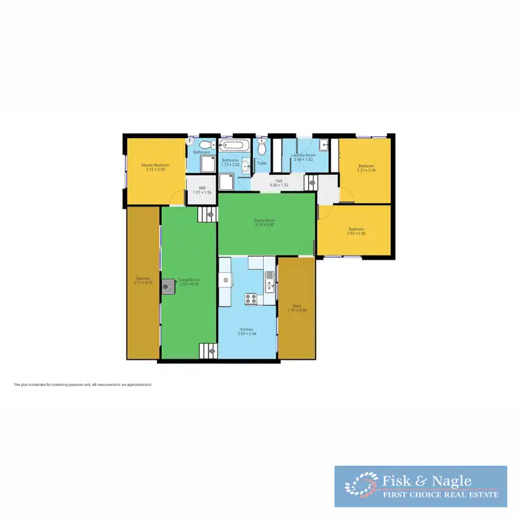 Floorplan of Homely semi-detached listing, 2 Garden Circle, Merimbula NSW 2548