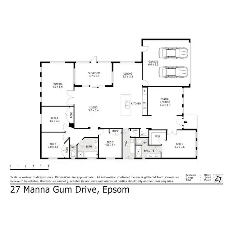 Floorplan of Homely house listing, 27 Manna Gum Drive, Epsom VIC 3551