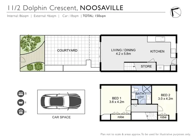 Floorplan of Homely townhouse listing, 11/2 Dolphin Crescent, Noosaville QLD 4566