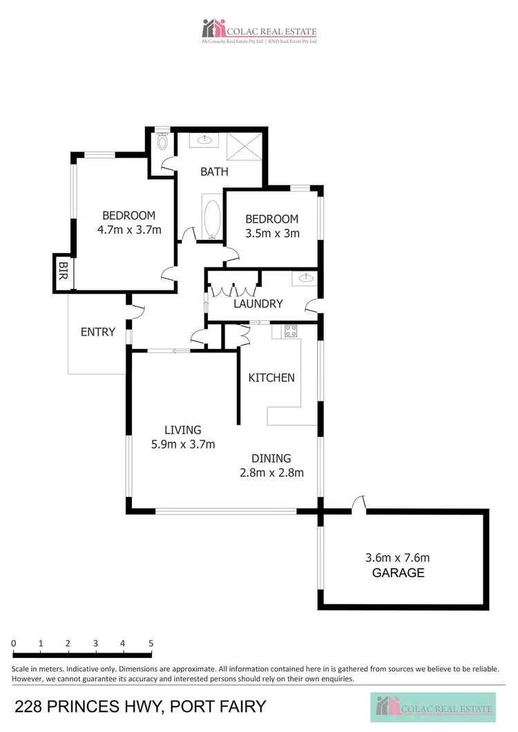 Floorplan of Homely house listing, 228 Princes Highway, Port Fairy VIC 3284