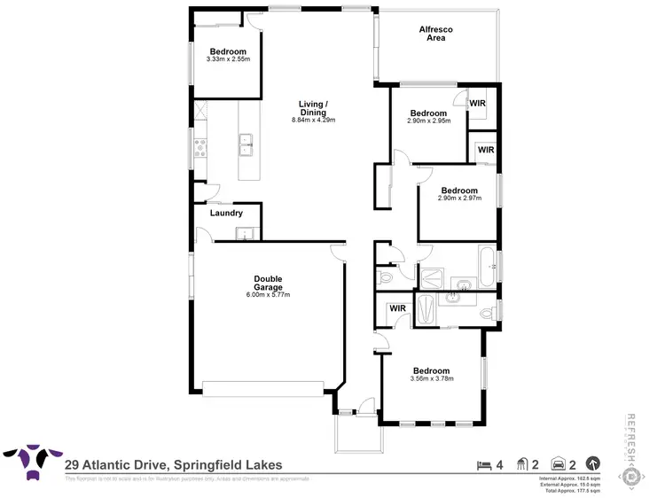 Floorplan of Homely house listing, 29 Atlantic Drive, Springfield Lakes QLD 4300