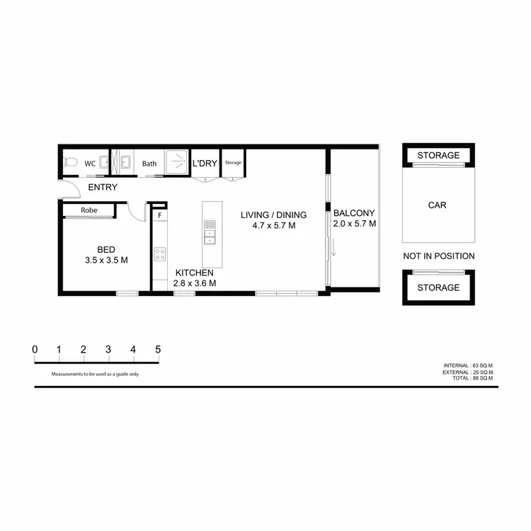 Floorplan of Homely unit listing, 19B/46 Frederick Street, Point Frederick NSW 2250