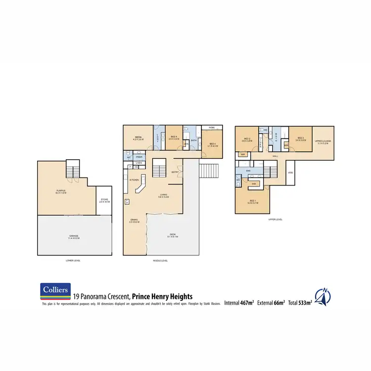 Floorplan of Homely house listing, 19 Panorama Crescent, Prince Henry Heights QLD 4350