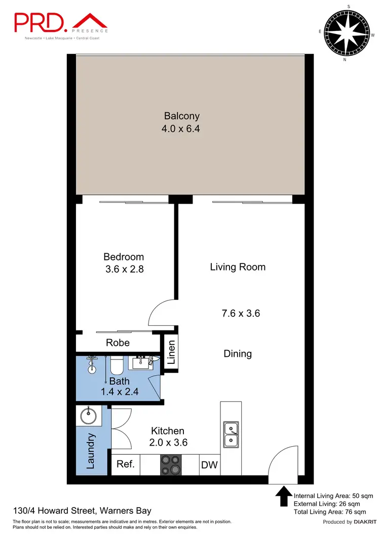 Floorplan of Homely unit listing, 130/4 Howard Street, Warners Bay NSW 2282