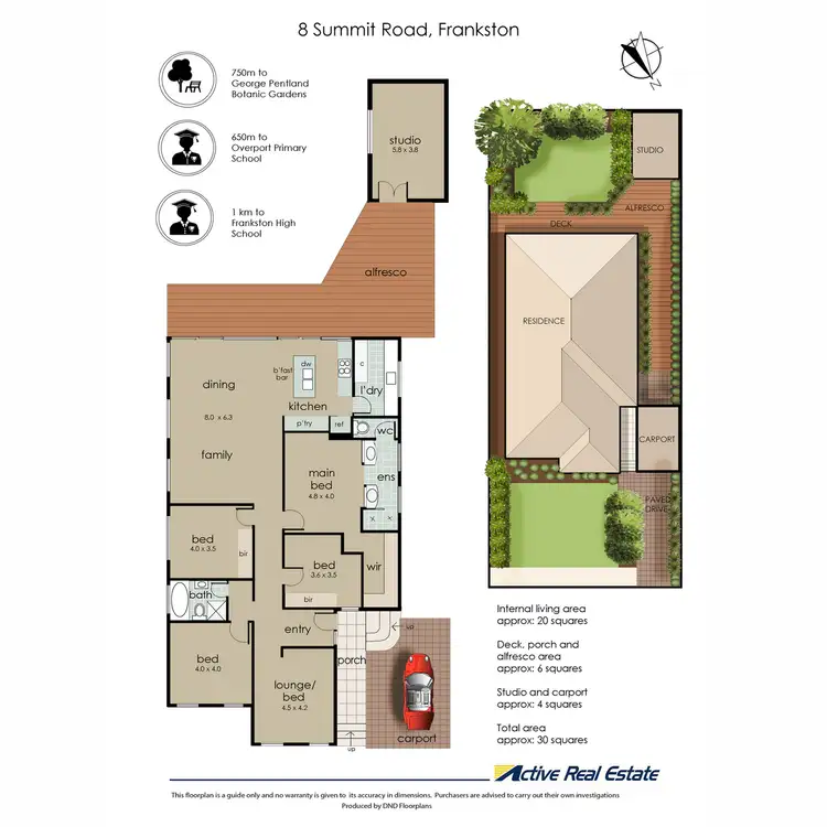 Floorplan of Homely house listing, 8 Summit Road, Frankston VIC 3199