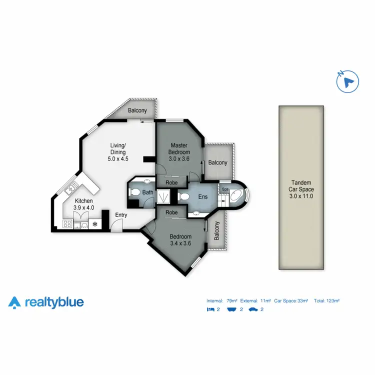 Floorplan of Homely unit listing, 502/7 Mallana Street, Surfers Paradise QLD 4217
