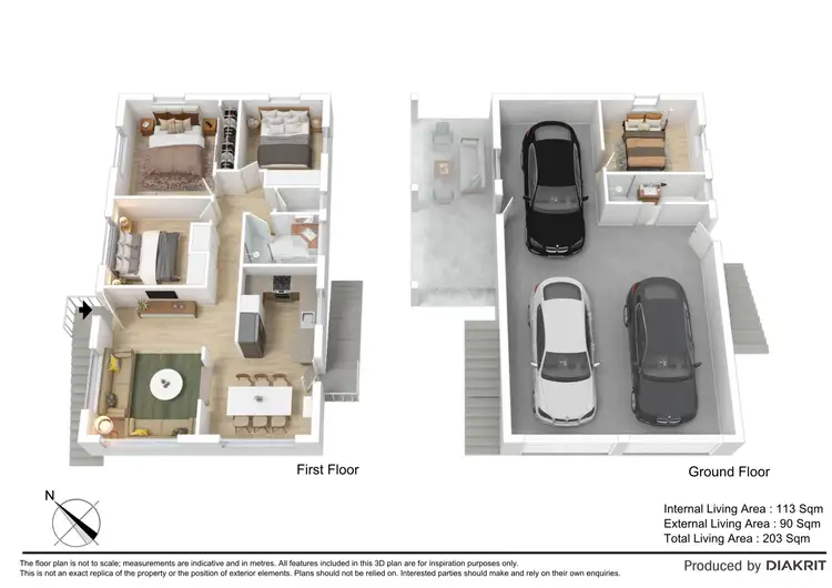 Floorplan of Homely house listing, 3 Elle Place, Deception Bay QLD 4508