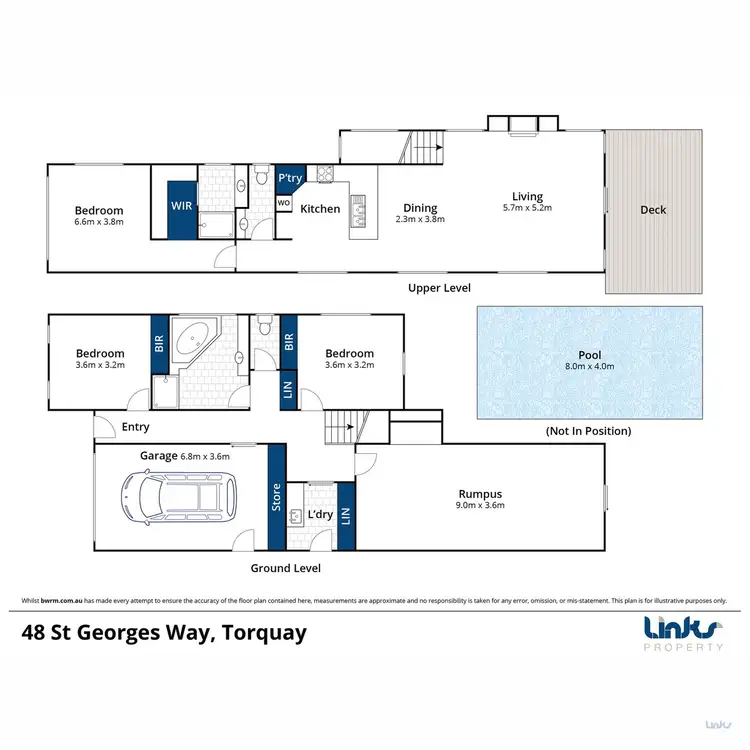 Floorplan of Homely house listing, 48 St Georges Way, Torquay VIC 3228