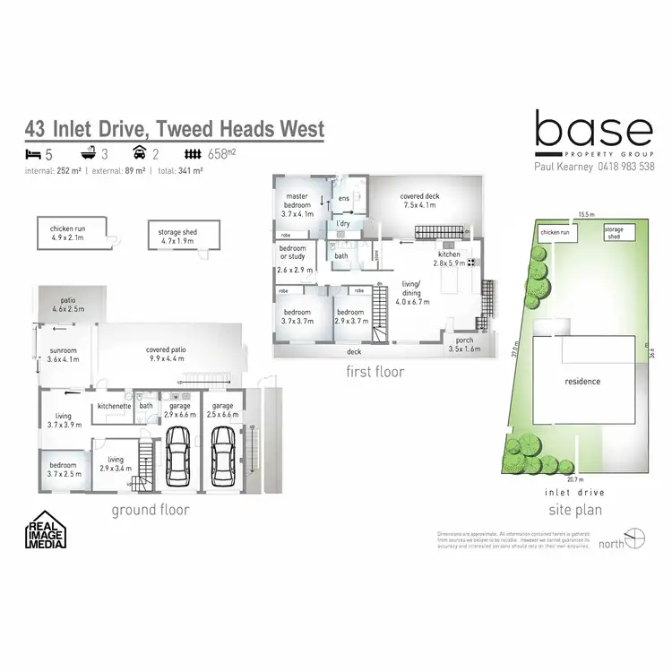 Floorplan of Homely house listing, 43 Inlet Drive, Tweed Heads West NSW 2485
