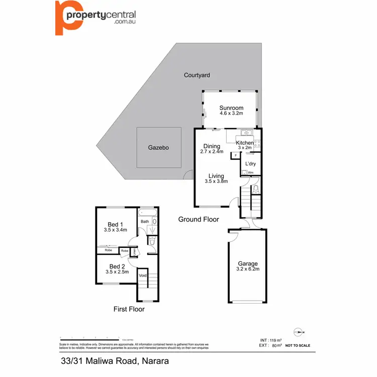 Floorplan of Homely townhouse listing, 33/31 Maliwa Road, Narara NSW 2250