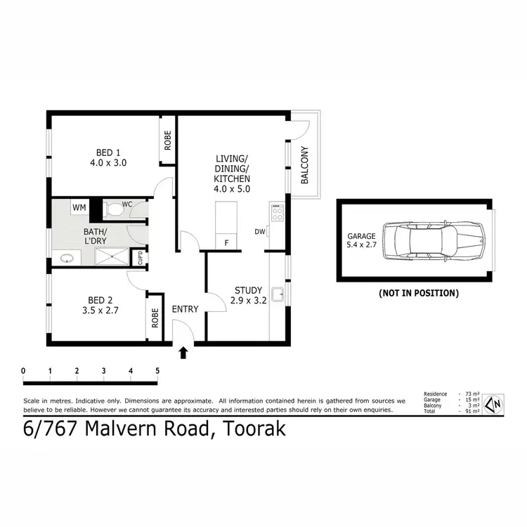 Floorplan of Homely apartment listing, 6/767 Malvern Road, Toorak VIC 3142