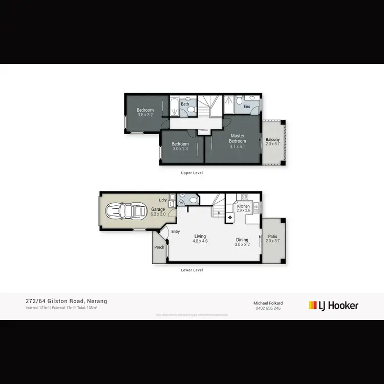 Floorplan of Homely townhouse listing, 272/64 Gilston Road, Nerang QLD 4211
