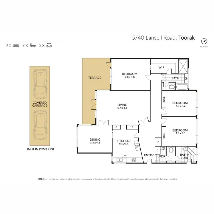 Floorplan of Homely apartment listing, 5/40 Lansell Road, Toorak VIC 3142