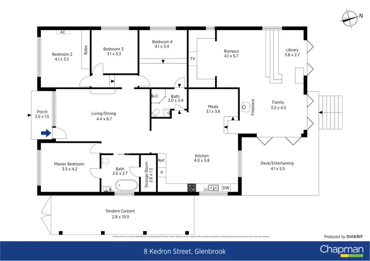 Floorplan of Homely house listing, 8 Kedron Street, Glenbrook NSW 2773